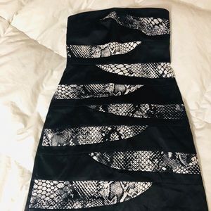 Snakeskin Mini Dress